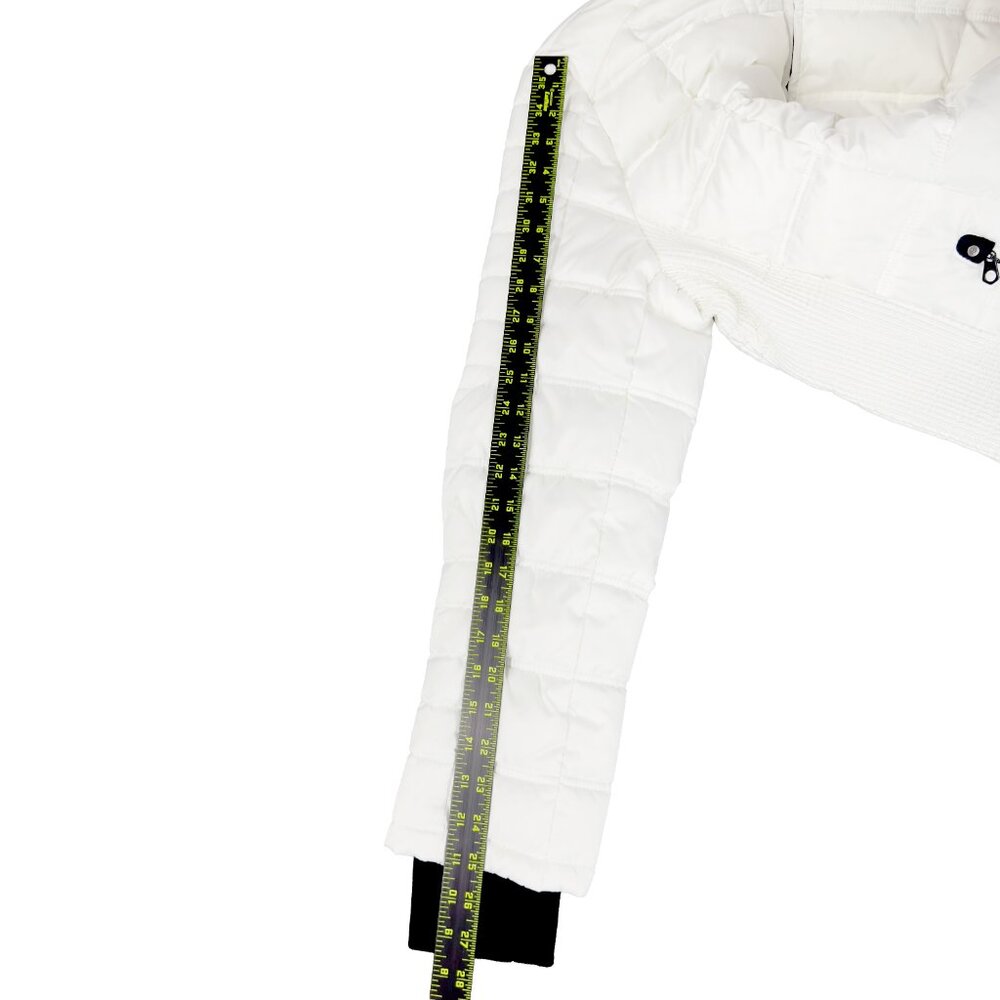 NAUTICA Quilted Puffer Jacket Full Zip Stand Collar White Womens XXL Stretch PNL - Picture 9 of 9